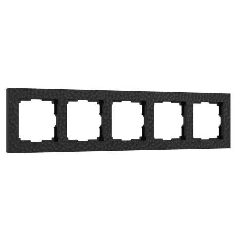 Рамка Werkel Hammer на 5 постов черный W0052408 4690389163579