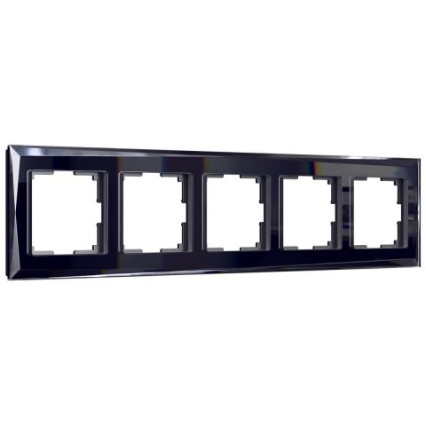 Рамка Werkel на 5 постов Diamant черный W0051208 4690389158872