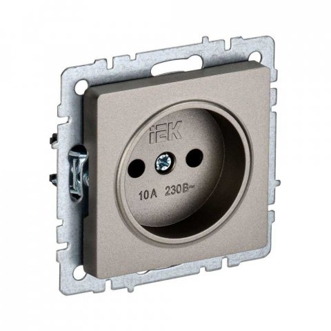 Розетка 2P IEK Brite шампань BR-R10-10-K37