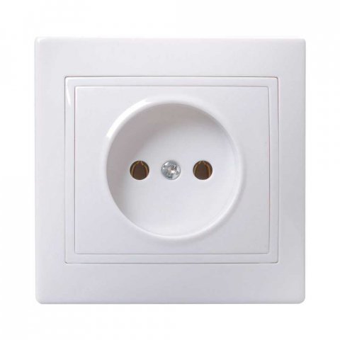 Розетка 2P IEK Kvarta белая ERK13-K01-10-DM