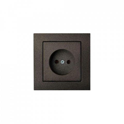 Розетка 2P Liregus Epsilon антрацит 28-105