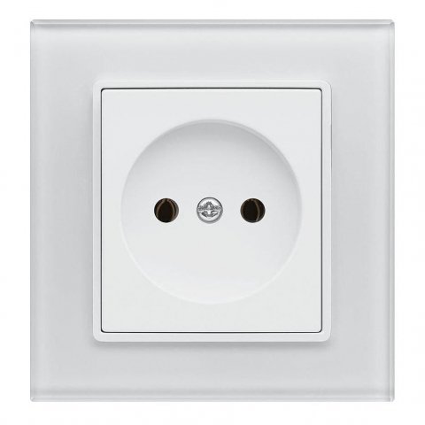 Розетка 2P Vesta-Electric Exclusive White белый FRZ00040002BEL