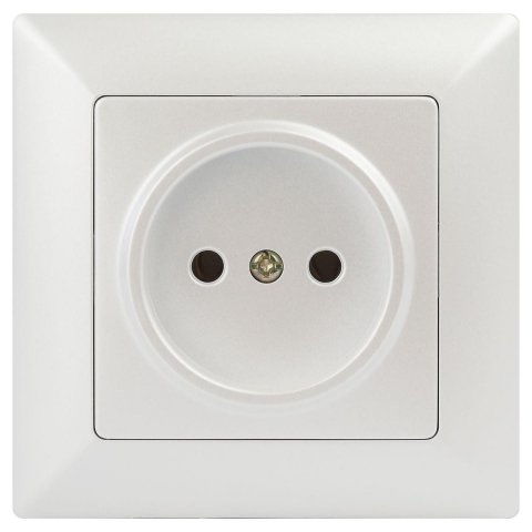 Розетка ЭРА Intro Solo 2P 16A 250V перламутровый 4-201-06 Б0053646