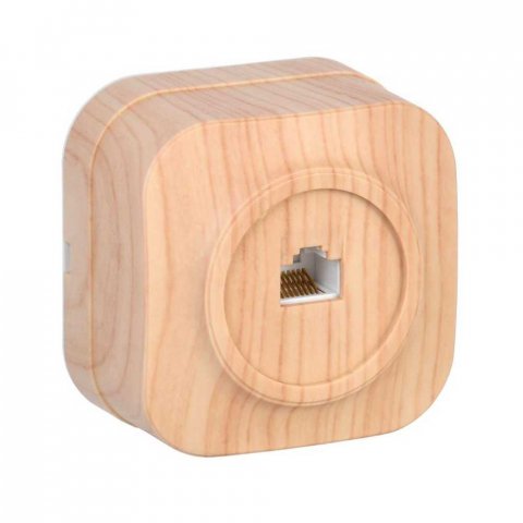 Розетка компьютерная RJ45 IEK Glory сосна EKH10-K34