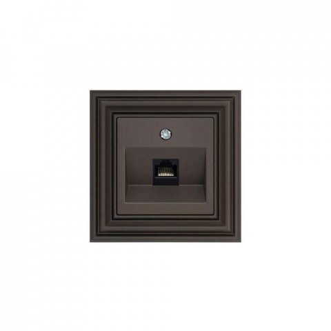 Розетка RJ45 Liregus Retro коричневый омбре 29-035