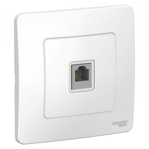 Розетка телефонная RJ11 Schneider Electric Blanca белая BLNIS011001