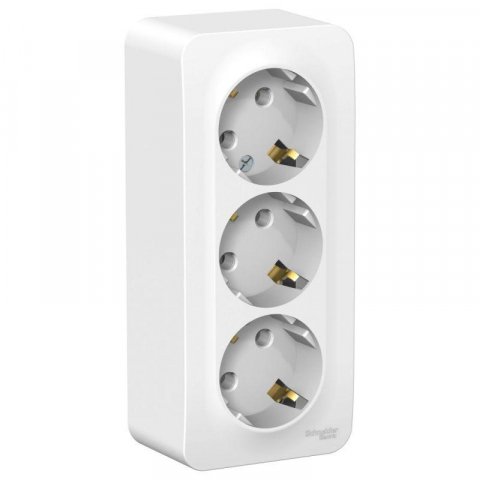 Розетка тройная 2К+3 Schneider Electric Blanca 16A 250V белая BLNRA010311