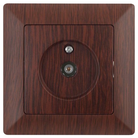 Розетка TV ЭРА Intro Solo венге 4-301-10 Б0043373