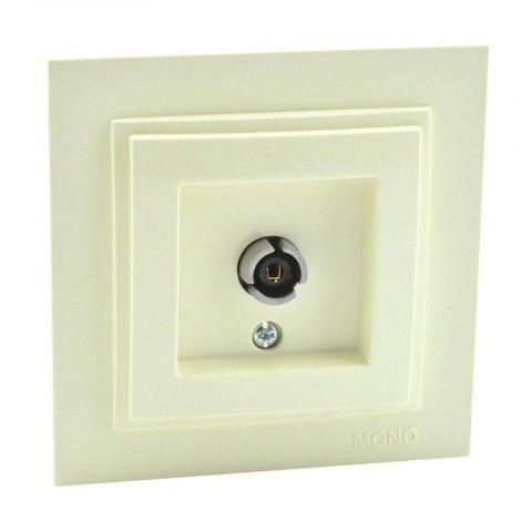Розетка TV концевая Mono Electric Despina экран крем 102-170005-138