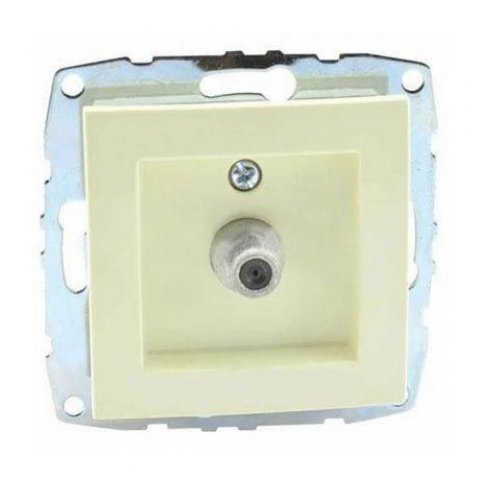Розетка TV концевая Mono Electric Despina/ Larissa с экраном крем 500-001705-138