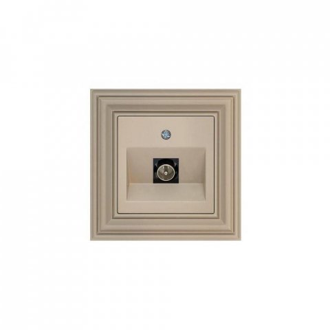 Розетка TV Liregus Retro кремовый омбре 29-133