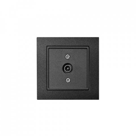 Розетка TV оконечная Liregus Epsilon антрацит 28-1142
