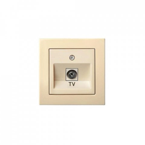 Розетка TV оконечная Liregus Epsilon бежевый 28-072