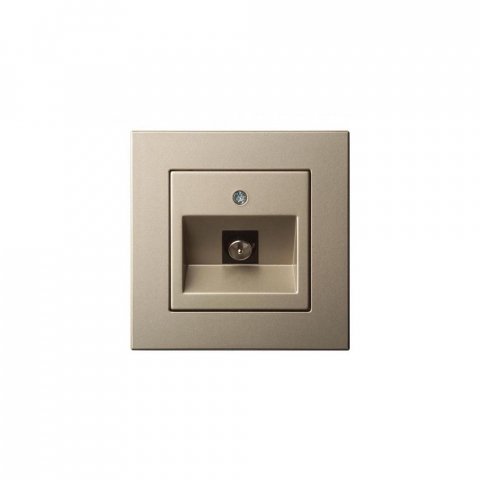 Розетка TV оконечная Liregus Epsilon шампань 28-314