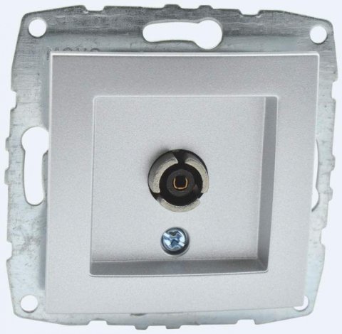 Розетка TV проходная Mono Electric Despina/ Larissa универсальная экран серебро 500-002105-137