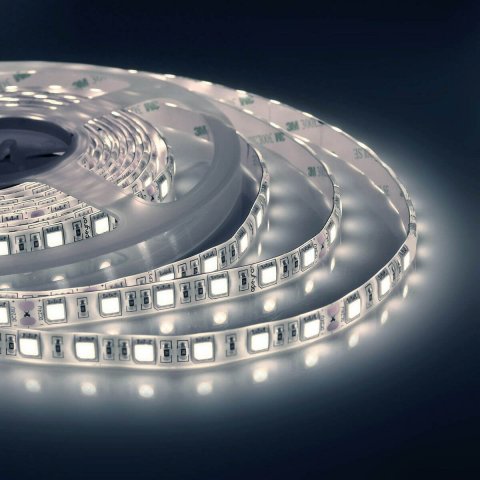 Светодиодная влагозащищенная лента Apeyron 14,4W/m 60LED/m 5050SMD холодный белый 5M 00-10