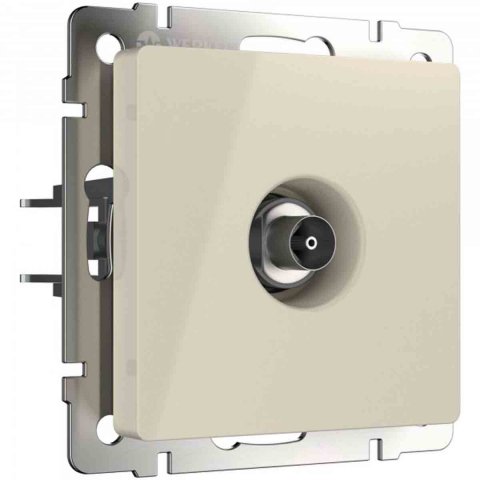 ТВ-розетка проходная Werkel (слоновая кость) W1184003 4690389155819