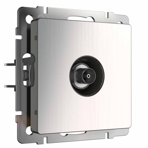 ТВ-розетка Werkel оконечная глянцевый никель W1183002 4690389158261