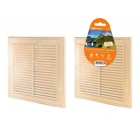 Вентиляционная решетка разъемная TDM Electric ЭКО с москитной сеткой SQ1807-0075