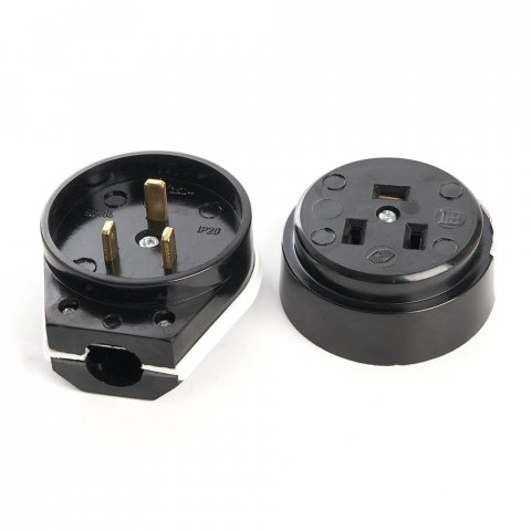 Вилка с розеткой для плит Stekker PPG32-51-20 39017