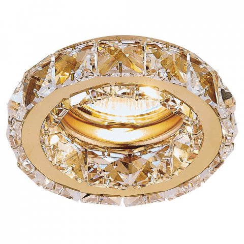 Встраиваемый светильник Ambrella light Crystal K112 CL/G