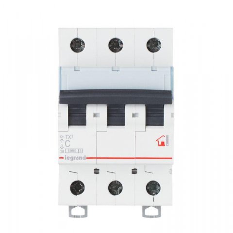 Выключатель автоматический модульный Legrand TX3 6000 3П 10А 6кА AC 404054