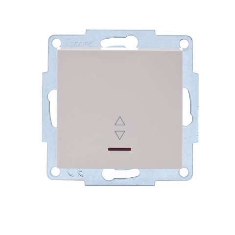 Выключатель двойной с подсветкой Lezard Vesna кремовый 742-0388-112