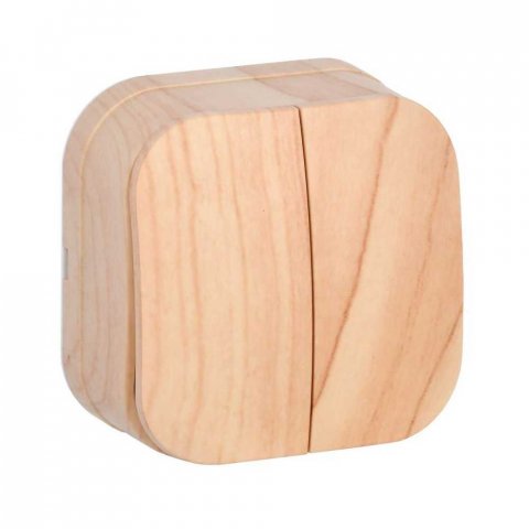 Выключатель двухклавишный IEK Glory сосна EVH20-K34-10