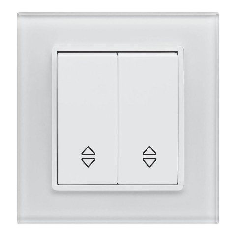 Выключатель двухклавишный проходной Vesta-Electric Exclusive White белый FVK050106BEL