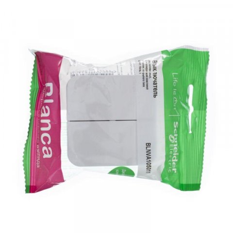 Выключатель двухклавишный Schneider Electric Blanca 10A 250V белый BLNVA105011