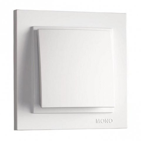 Выключатель Mono Electric Despina одноклавишный белый 102-190025-100