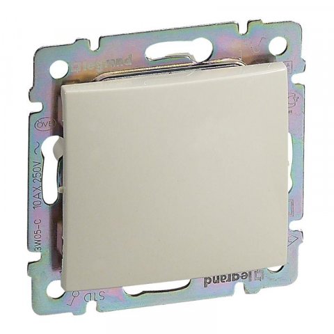 Выключатель одноклавишный Legrand Valena 10A 250V cлоновая кость 695600