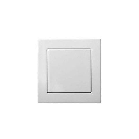 Выключатель одноклавишный Liregus Epsilon белый 28-0071