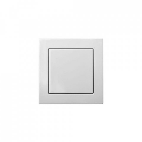 Выключатель одноклавишный Liregus Epsilon с подсветкой белый 28-005