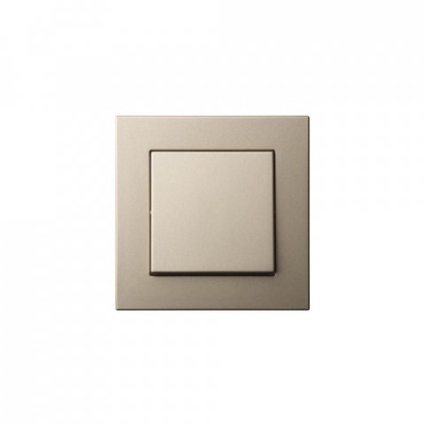 Выключатель одноклавишный Liregus Epsilon шампань 28-3000