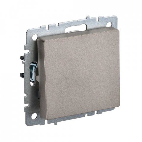 Выключатель одноклавишный самовозвратный IEK Brite шампань BR-V14-0-10-K37