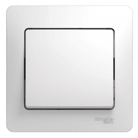 Выключатель одноклавишный Schneider Electric Glossa 10A 250V белый GSL000112