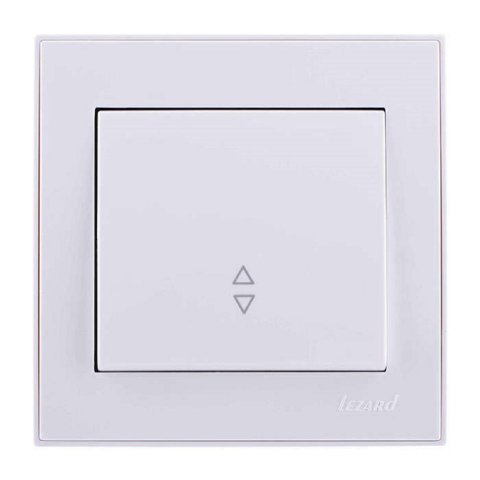 Выключатель проходной Lezard Rain белый 703-0202-105