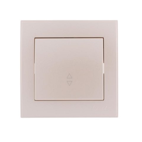 Выключатель проходной Lezard Rain белый жемчуг 703-3030-105