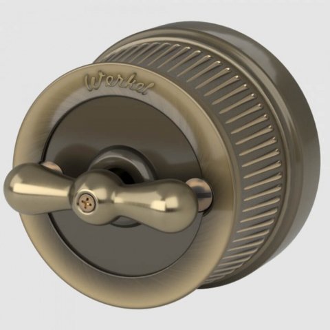 Выключатель Werkel двухклавишный на 4 положения Ретро W5720012 4690389166631