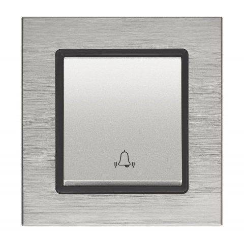 Выключатель Звонок Vesta-Electric Exclusive Silver Metallic серебро FVK050308SER