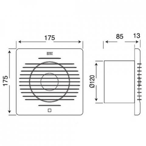 Вентилятор Horoz 500-010-120 HRZ11100054