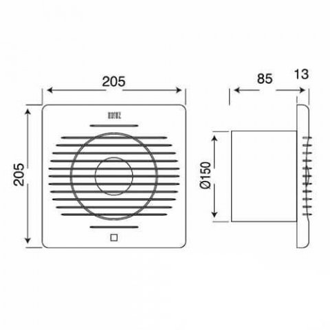 Вентилятор Horoz 500-040-150 HRZ11100066