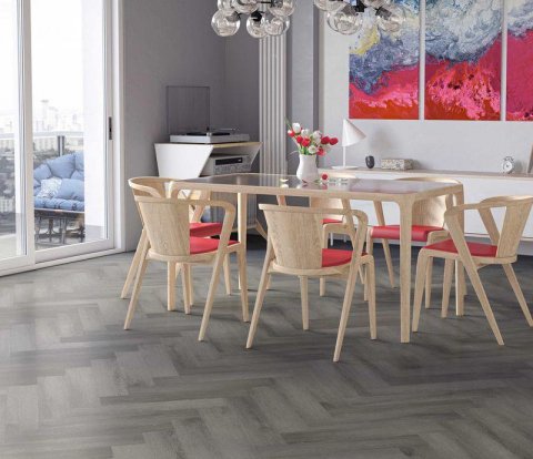 Кварцевый SPC ламинат Fargo Parquet 33-2074-05 Дуб Вулканический пляж