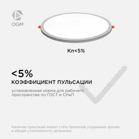Встраиваемая светодиодная панель OGM LP-11