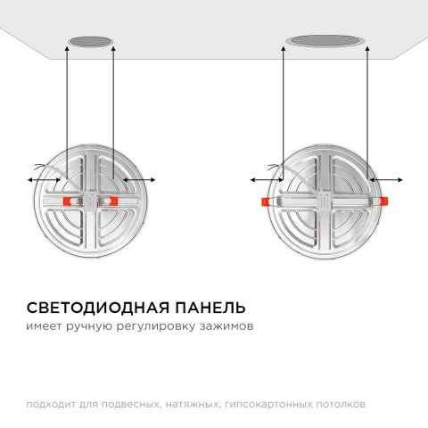 Встраиваемая светодиодная панель OGM LP-11