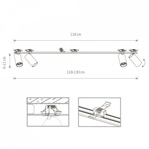 Встраиваемый спот Nowodvorski Mono Surface 7831