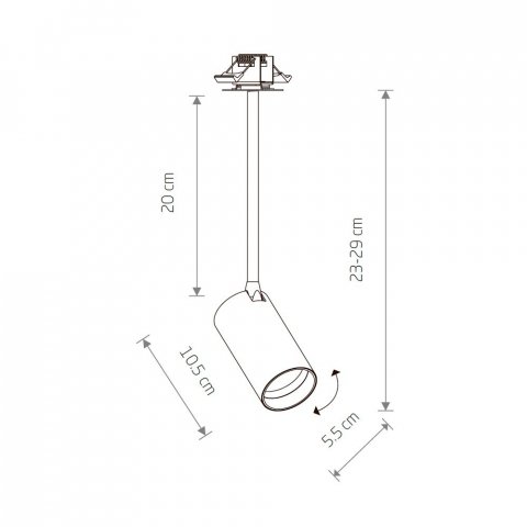Встраиваемый спот Nowodvorski Mono Surface Long S 7737