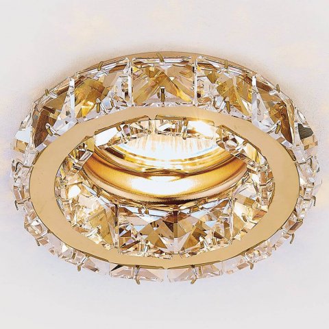Встраиваемый светильник Ambrella light Crystal K112 CL/G