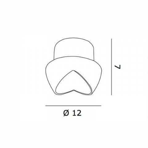 Встраиваемый светильник De Majo Cut F